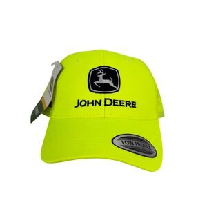 John Deere High Visibility Neon Yellow Mesh Back Trucker Hat We Got This